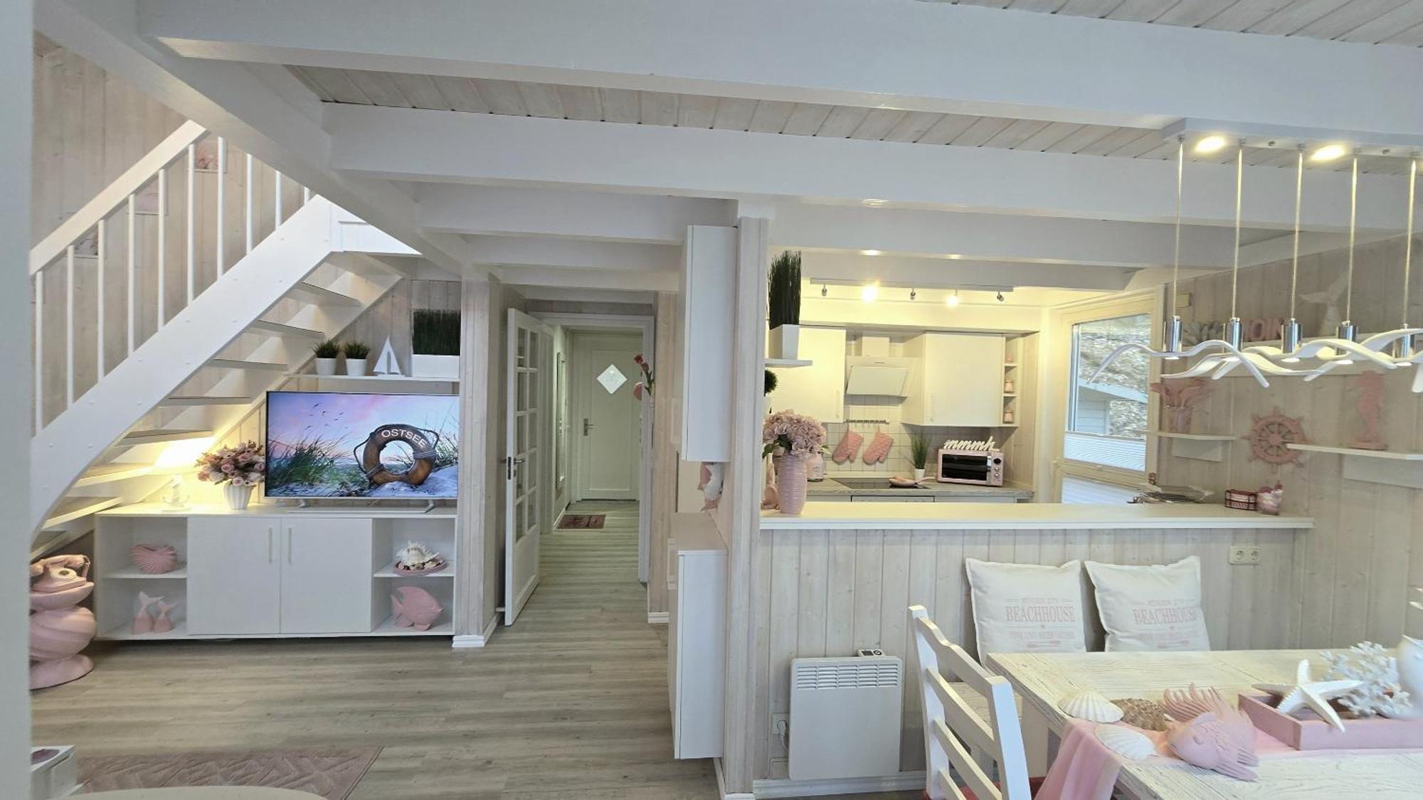 Pink Und Meer - Meerblick, Sauna, Kamin & Whirlpool バーベ エクステリア 写真