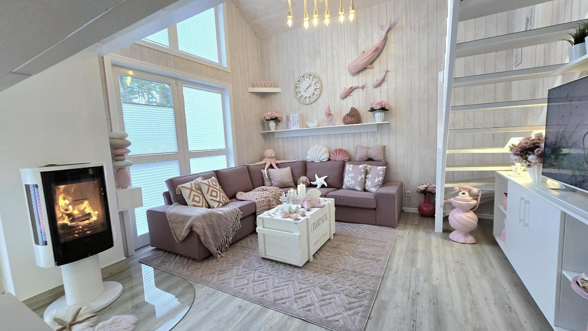 Pink Und Meer - Meerblick, Sauna, Kamin & Whirlpool バーベ エクステリア 写真