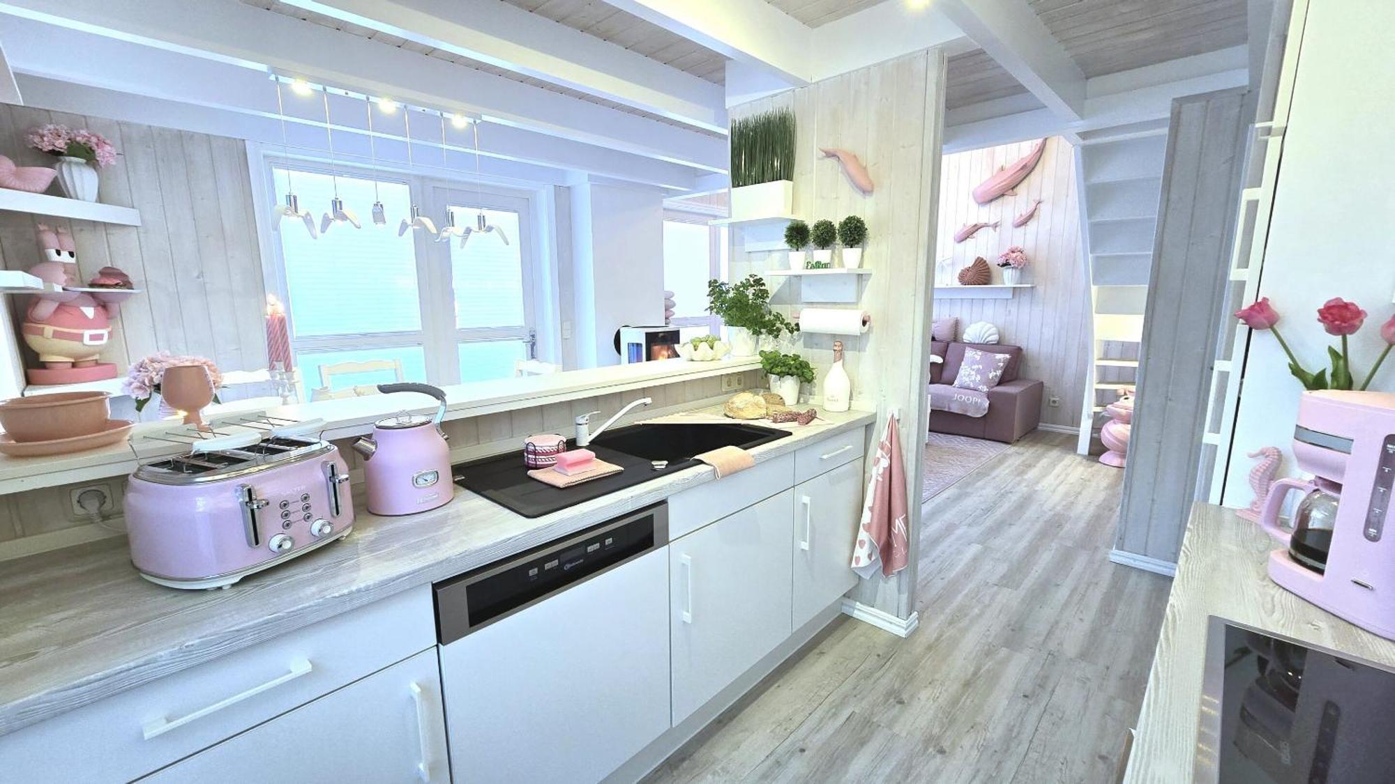 Pink Und Meer - Meerblick, Sauna, Kamin & Whirlpool バーベ エクステリア 写真