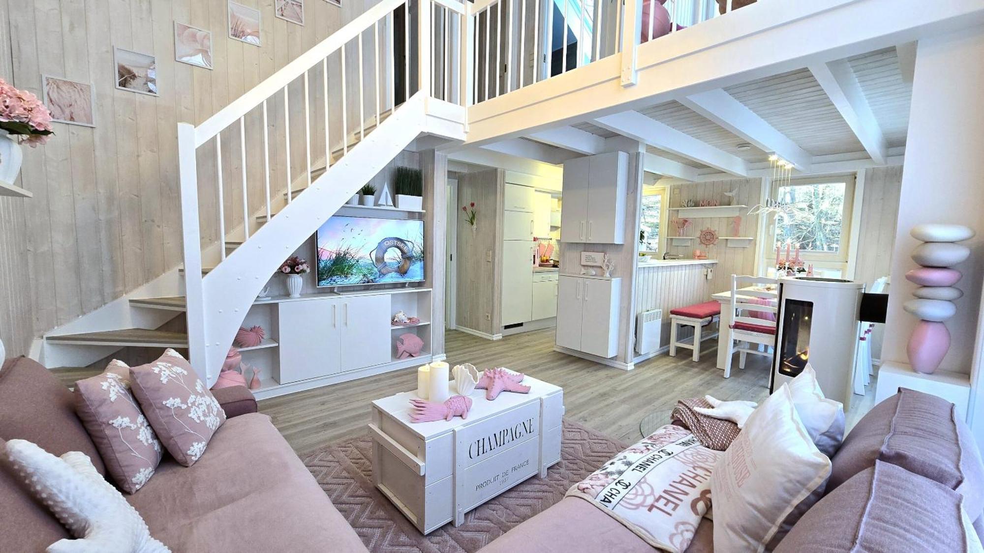 Pink Und Meer - Meerblick, Sauna, Kamin & Whirlpool バーベ エクステリア 写真