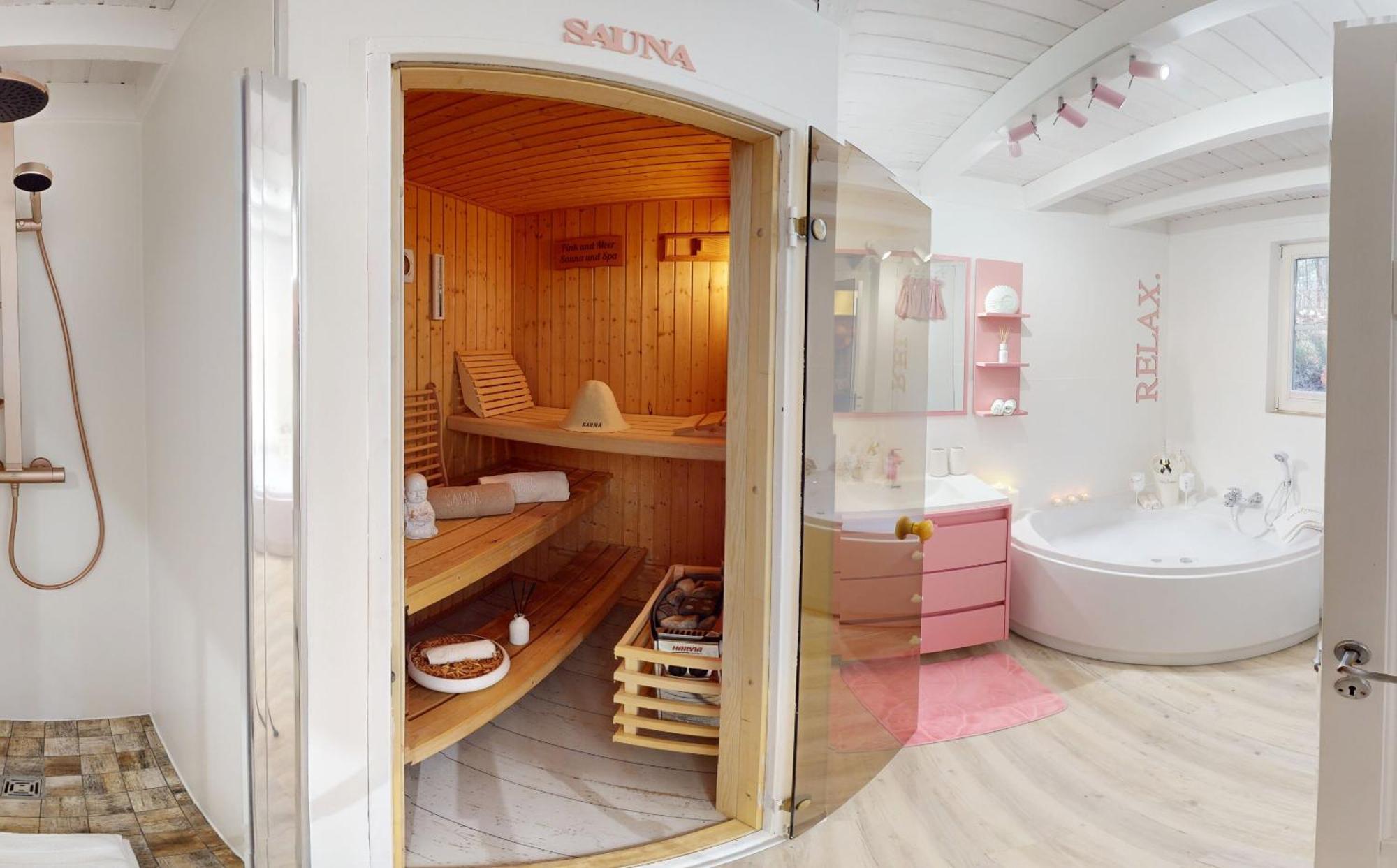 Pink Und Meer - Meerblick, Sauna, Kamin & Whirlpool バーベ エクステリア 写真